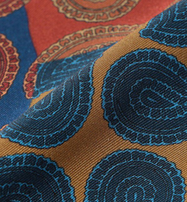 TOMORROWLAND GOODS「TOMORROWLAND シルク ペイズリープリント ロングスカーフ」|バンダナ・スカーフ|