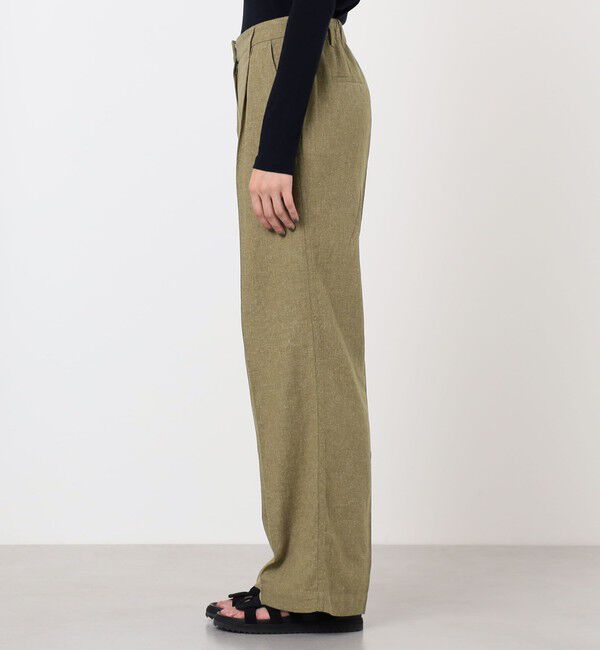 JAMES PERSE「リネンツイルプリーツワイドレッグパンツ WLBT1169」|その他|