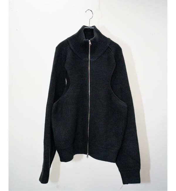 JOINT WORKS「GOAT ESSENCE / ゴートエッセンス CUT-OUT DRIVER KNIT」|ニット・セーター|ブラック