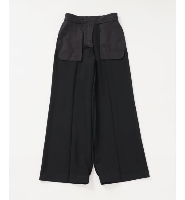 IENA LA BOUCLE「《洗濯機洗い可》IENA LA BOUCLE ソフトダブルクロススラックス」|スラックス|