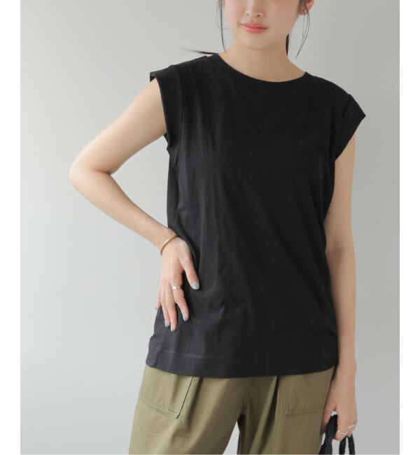 JOURNAL STANDARD relume「シアーツイストコットンノースリーブ」|Tシャツ・カットソー|ブラック