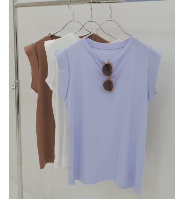 JOURNAL STANDARD relume「シアーツイストコットンノースリーブ」|Tシャツ・カットソー|サックスブルー