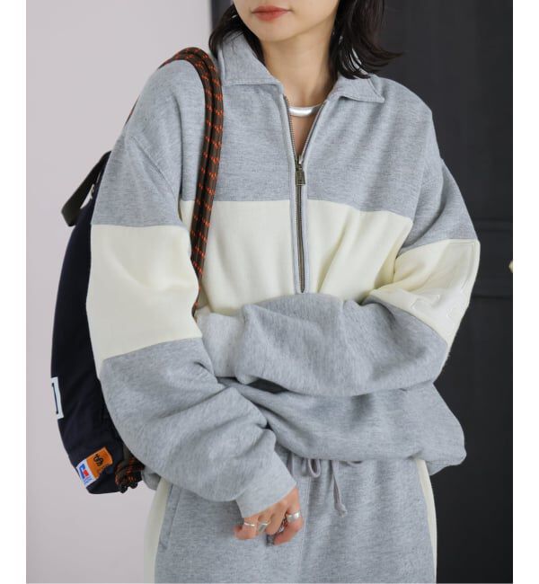 JOURNAL STANDARD「別注【RUSSELL ATHLETIC*JM for JS】 ハーフジップスウェット」|スウェット・ジャージ|グレー