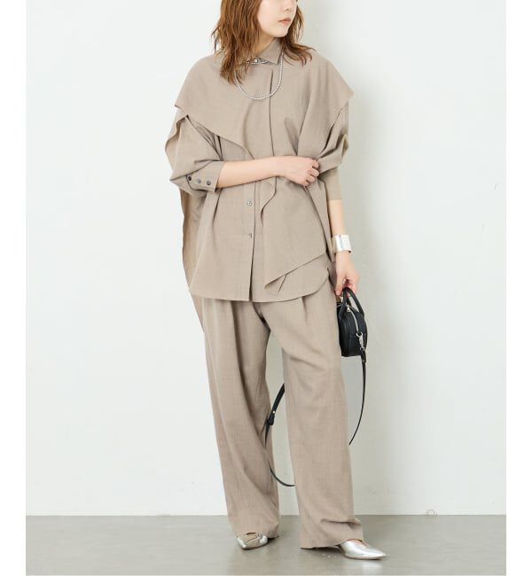 journal standard L'essage「ウールスカーフシャツ」|シャツ・ブラウス|
