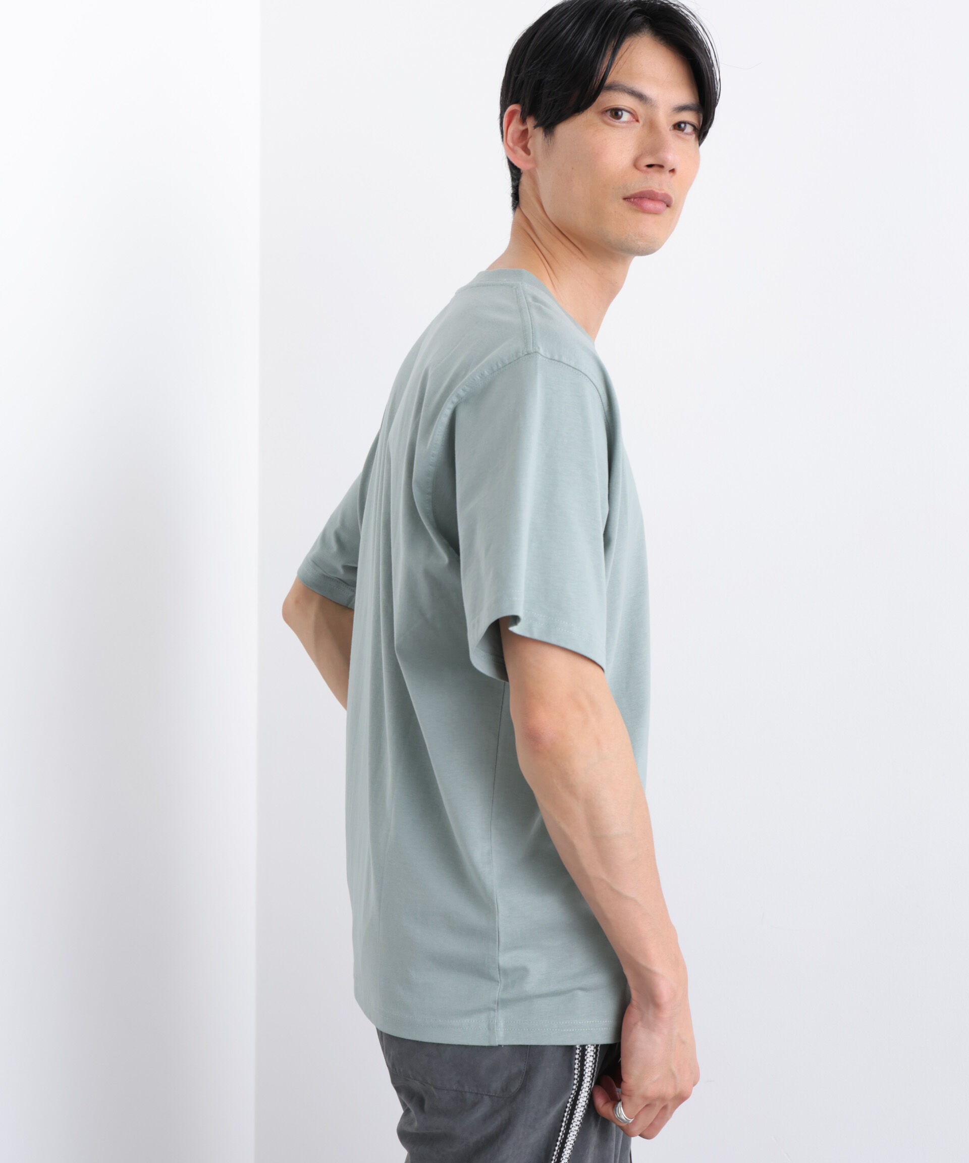 NANO universe「NORMANBROS別注 スムースタッチ Tシャツ 半袖」|Tシャツ・カットソー|