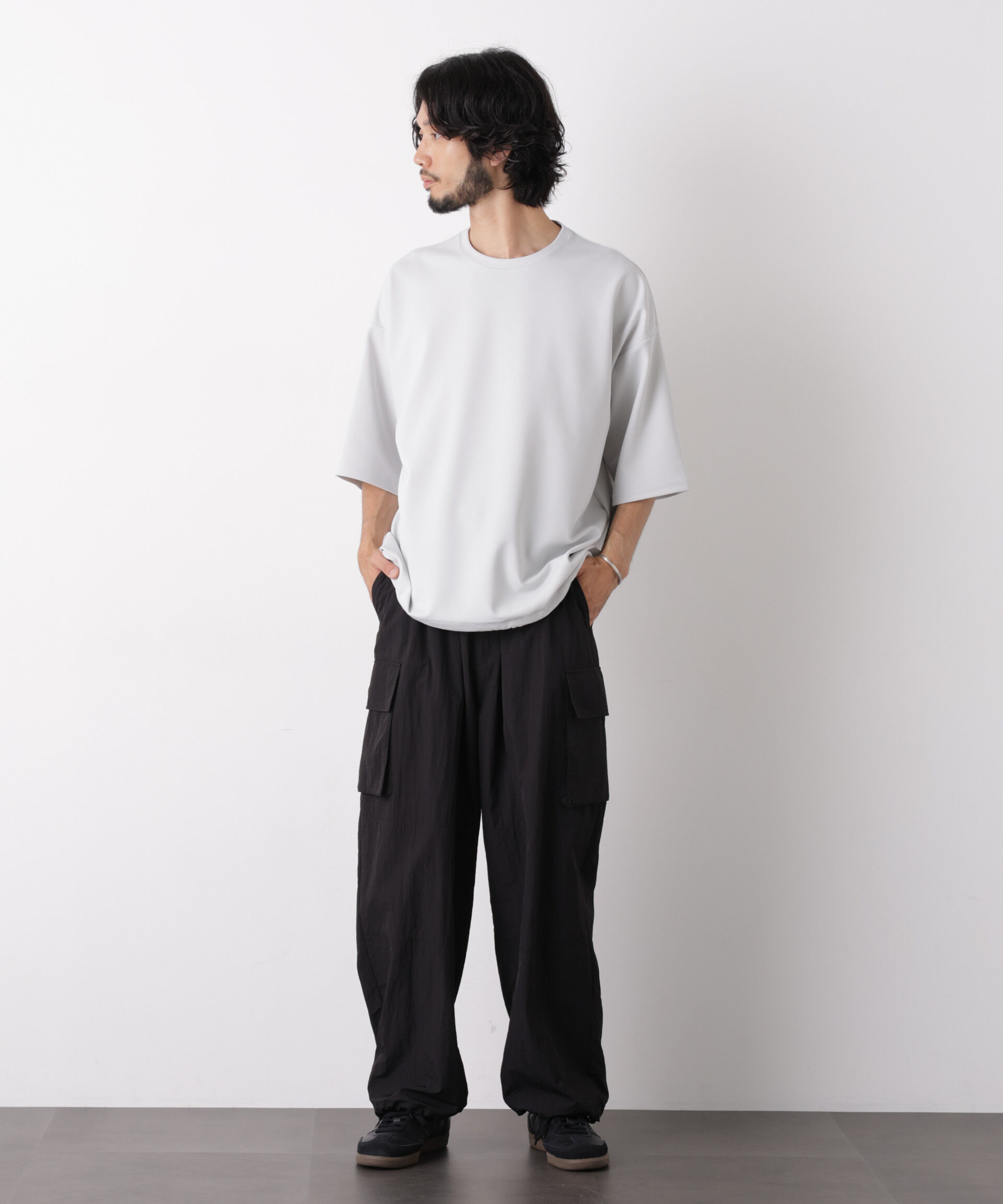 NANO universe「オーバーサイズ ブークレビッグTシャツ 半袖」|Tシャツ・カットソー|