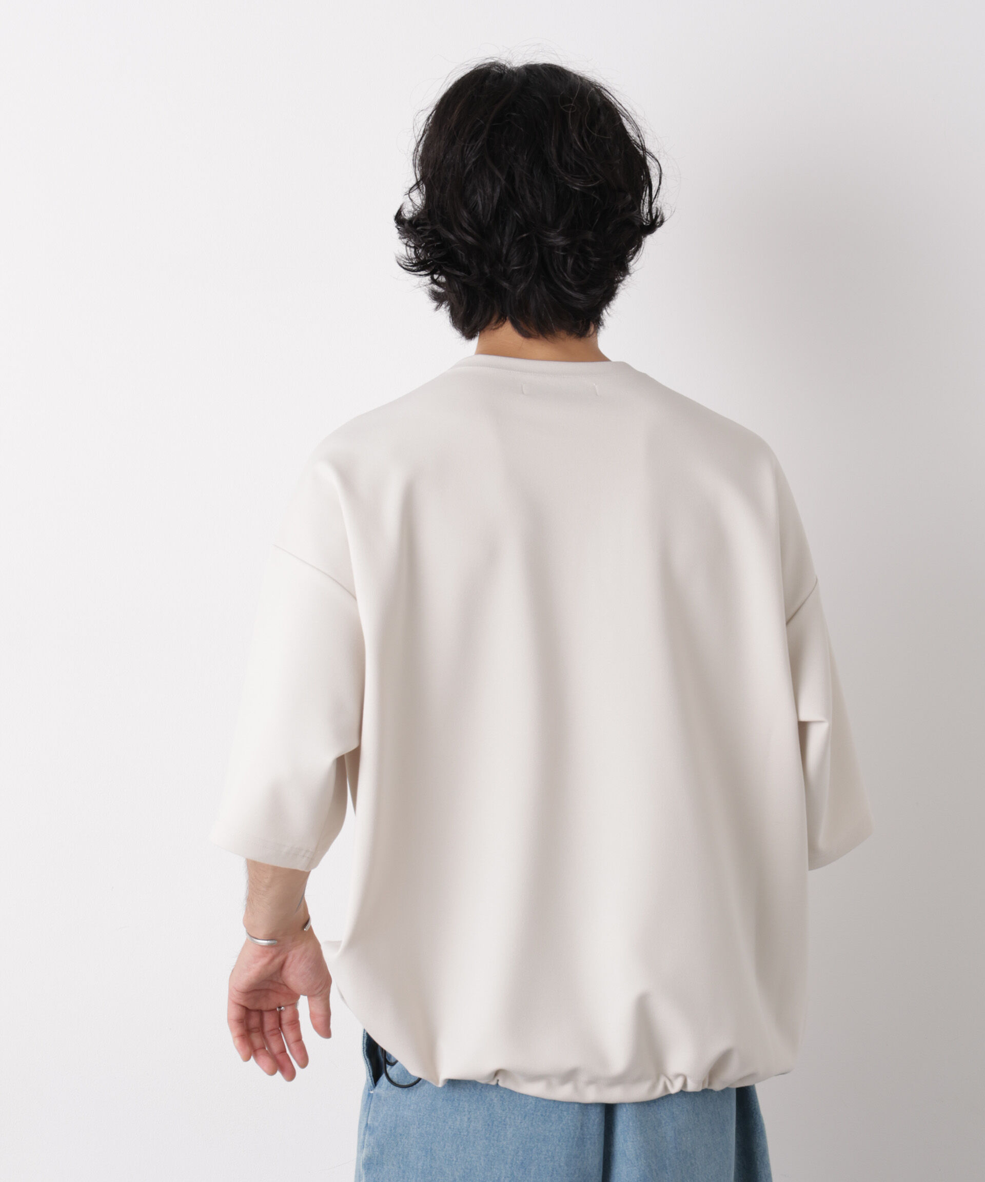 NANO universe「オーバーサイズ ブークレビッグTシャツ 半袖」|Tシャツ・カットソー|