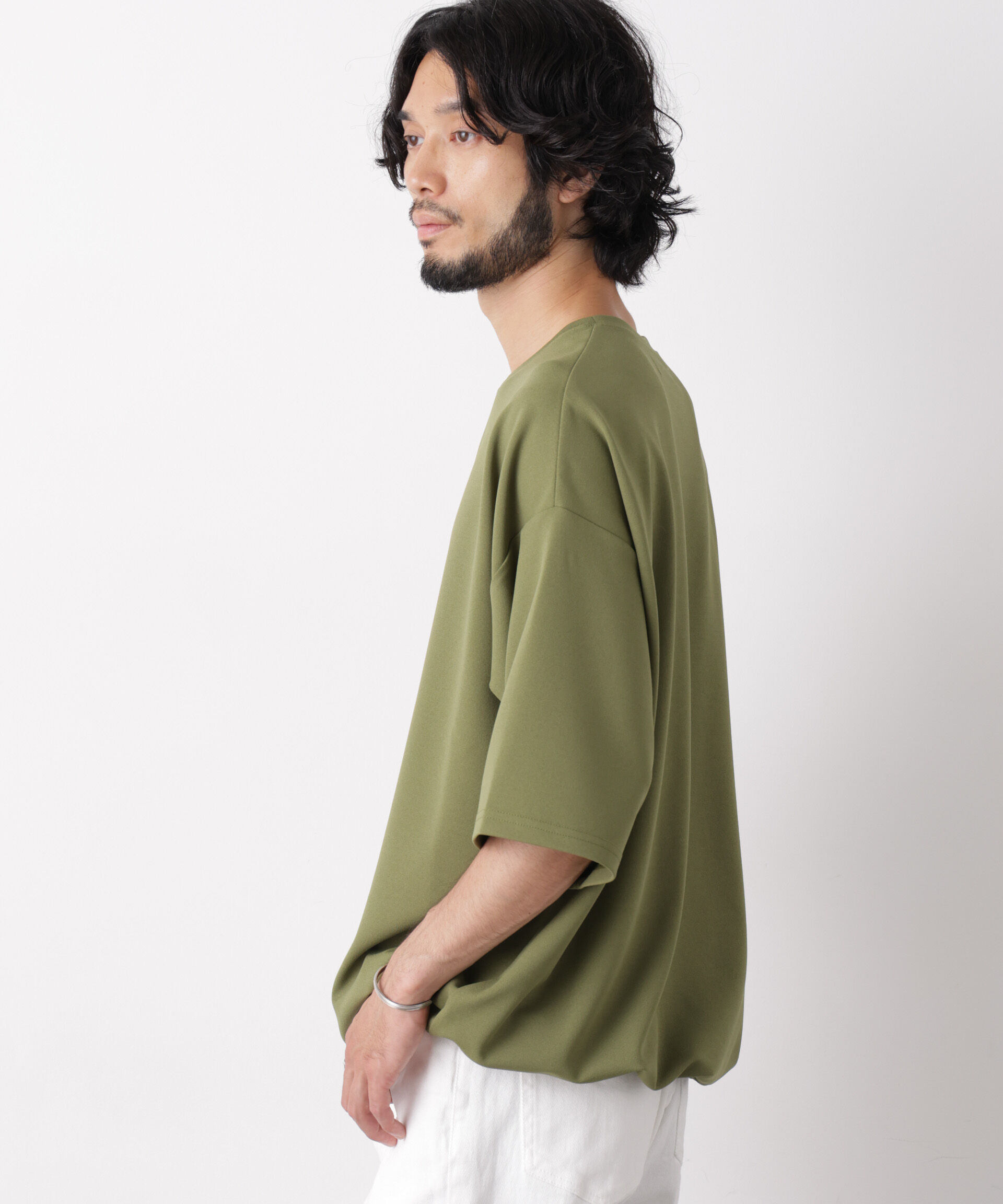 NANO universe「オーバーサイズ ブークレビッグTシャツ 半袖」|Tシャツ・カットソー|