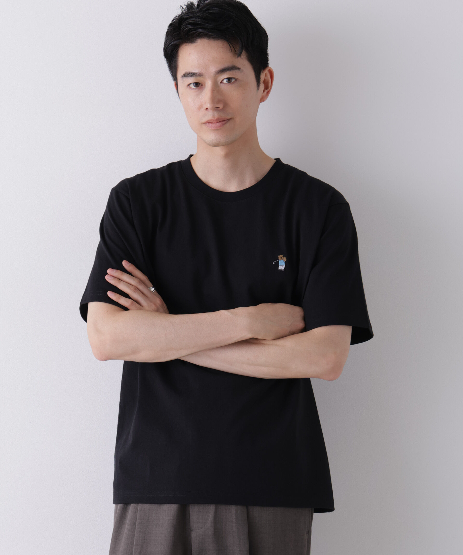 NANO universe「ナノベアCOOL Tシャツ 半袖3 ゴルフ」|Tシャツ・カットソー|