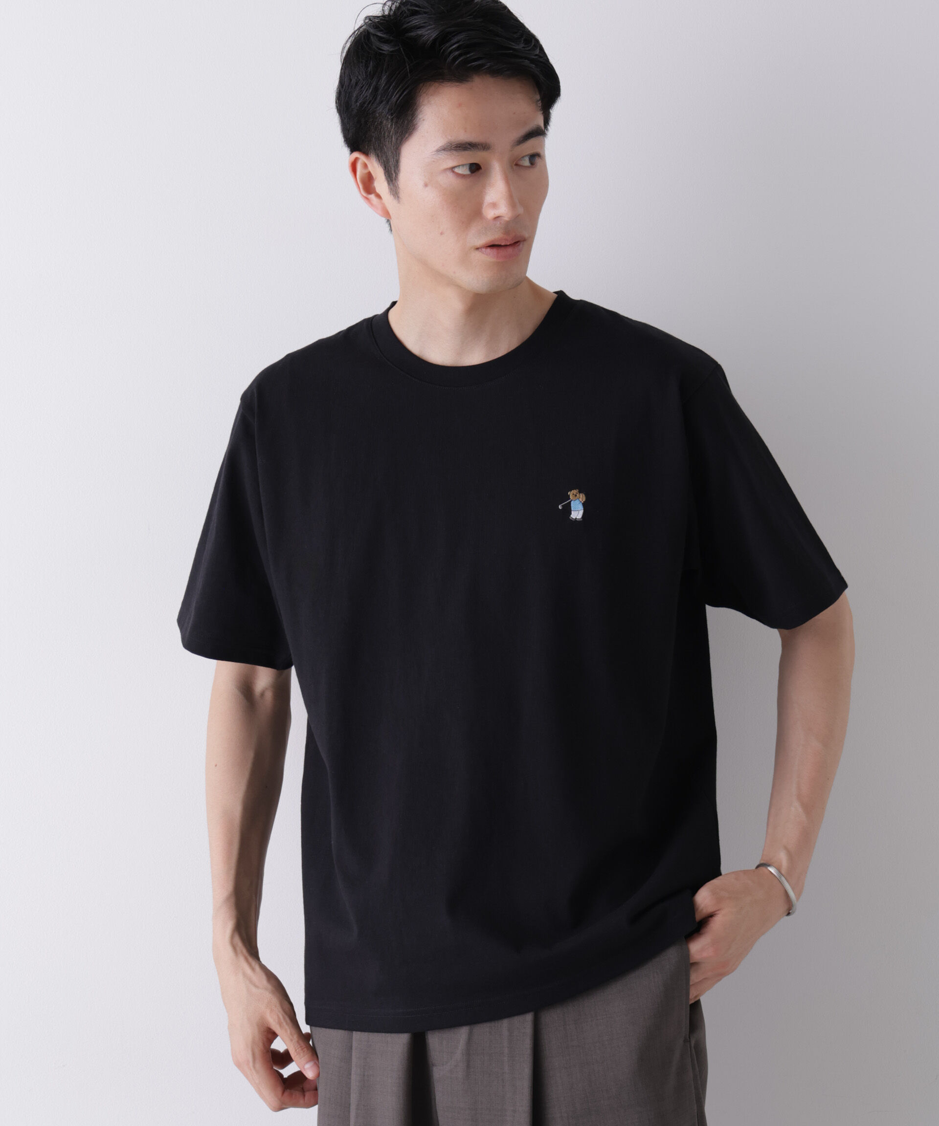 NANO universe「ナノベアCOOL Tシャツ 半袖3 ゴルフ」|Tシャツ・カットソー|
