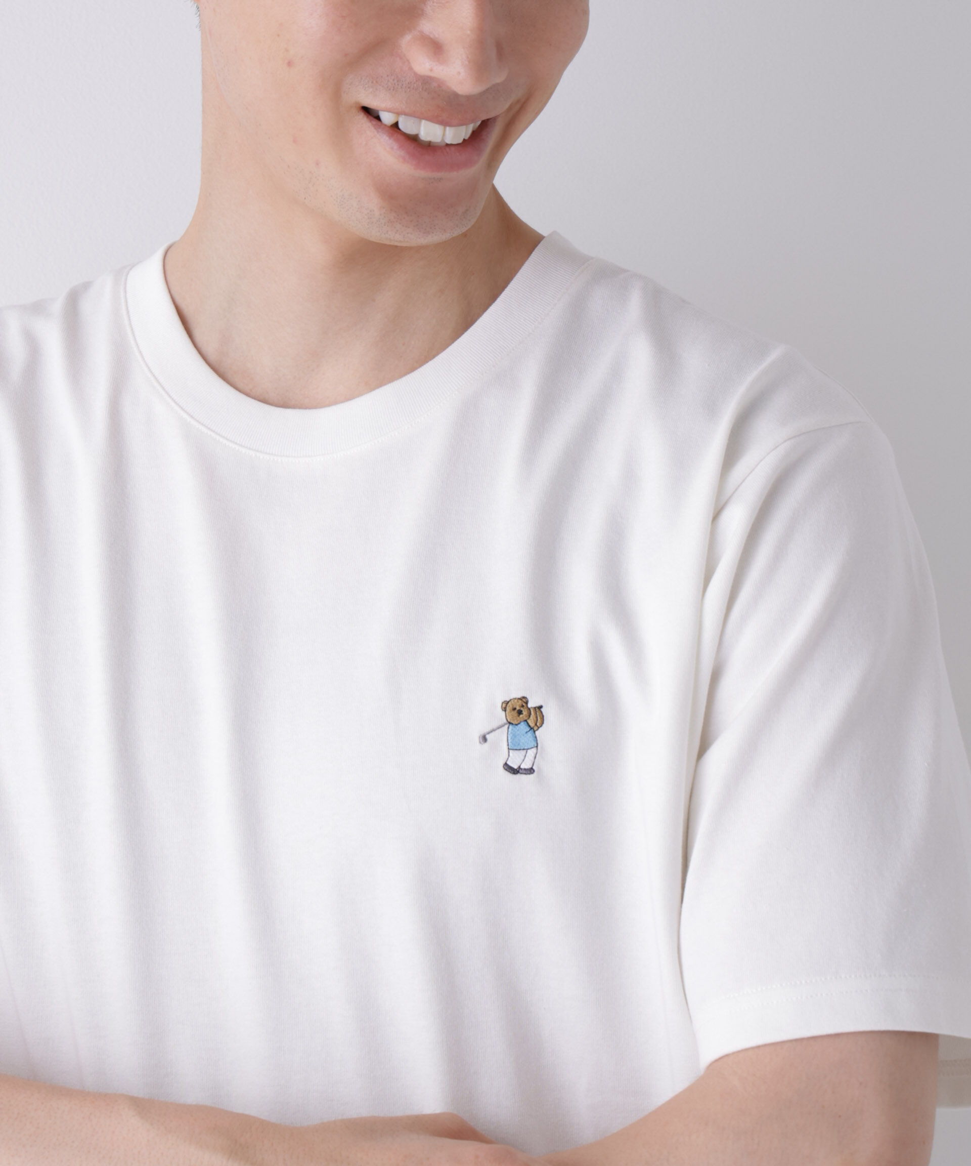 NANO universe「ナノベアCOOL Tシャツ 半袖3 ゴルフ」|Tシャツ・カットソー|