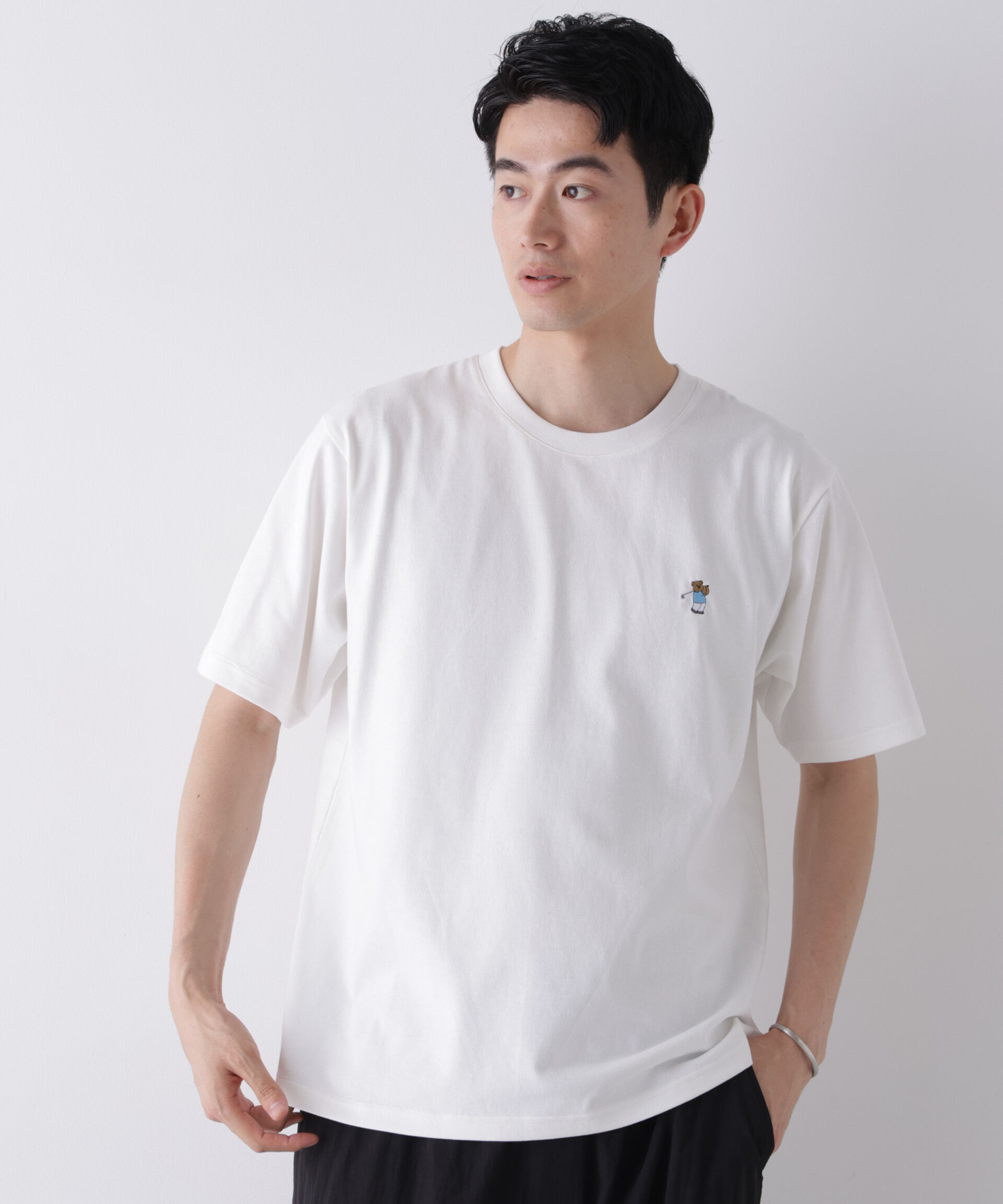 NANO universe「ナノベアCOOL Tシャツ 半袖3 ゴルフ」|Tシャツ・カットソー|