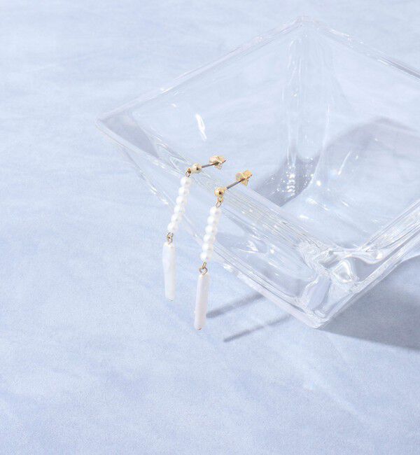 grace grace「ｇｇステック淡水パール Ｐ」|ピアス|