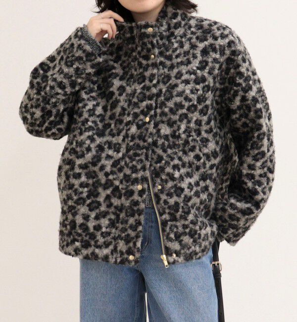 fredy emue「ループシャギースタンドショートコート」|その他|グレー系その他