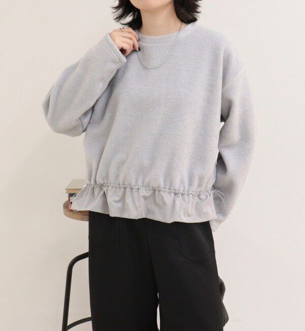 fredy emue「ブークレ裾ドロストプルオーバー」|Tシャツ・カットソー|グレー