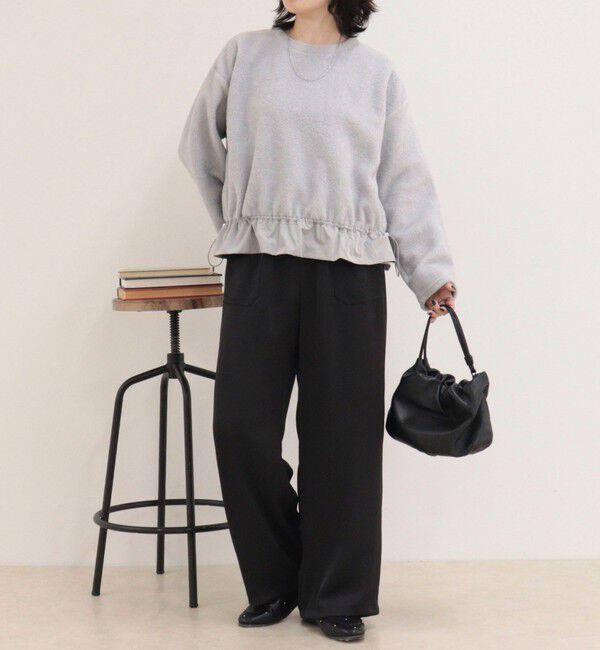 fredy emue「ブークレ裾ドロストプルオーバー」|Tシャツ・カットソー|