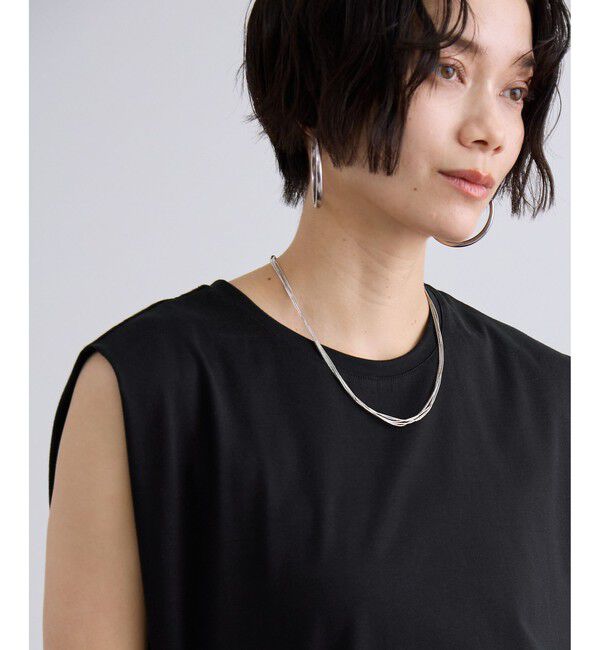 SALON adam et rope'「プリマベールショルダータックノースリーブプルオーバー / UVケア」|Tシャツ・カットソー|