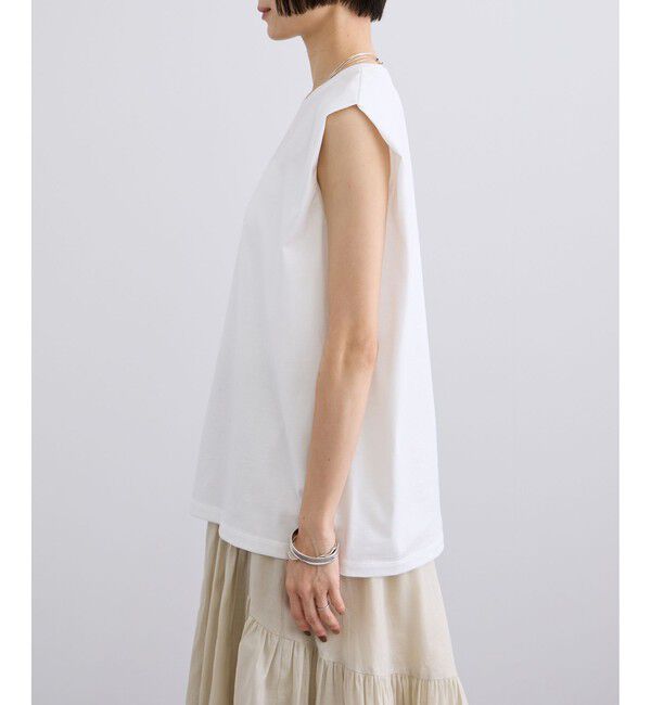 SALON adam et rope'「プリマベールショルダータックノースリーブプルオーバー / UVケア」|Tシャツ・カットソー|