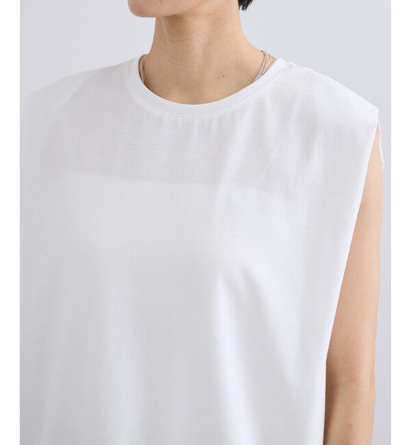 SALON adam et rope'「プリマベールショルダータックノースリーブプルオーバー / UVケア」|Tシャツ・カットソー|