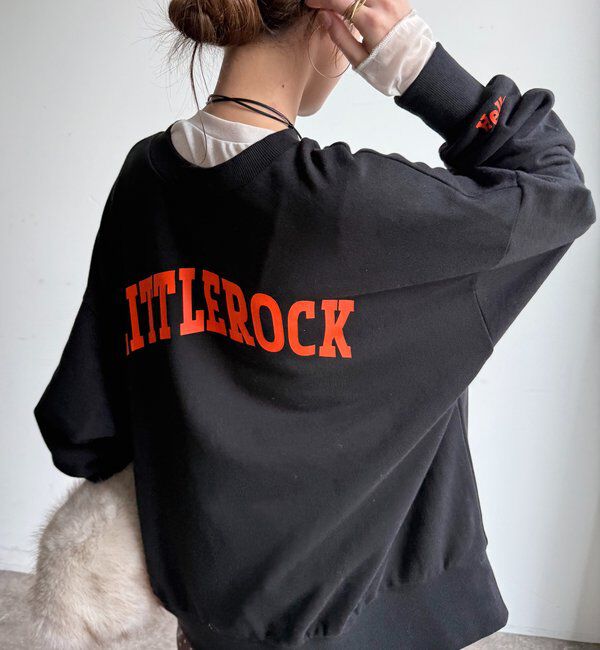  「LITTLEROCKロゴ2wayプルオーバー」|Tシャツ・カットソー|ブラック