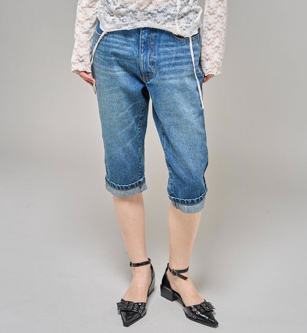  「【26AW LOOK掲載品番】2wayラギッドファーカプリ」|デニム|