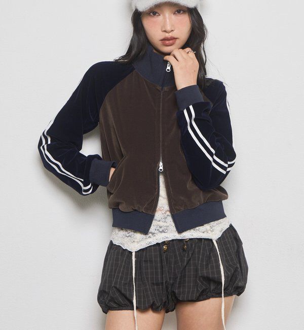  「【WEB限定】ベロアコンパクトトラックジャケット」|その他|