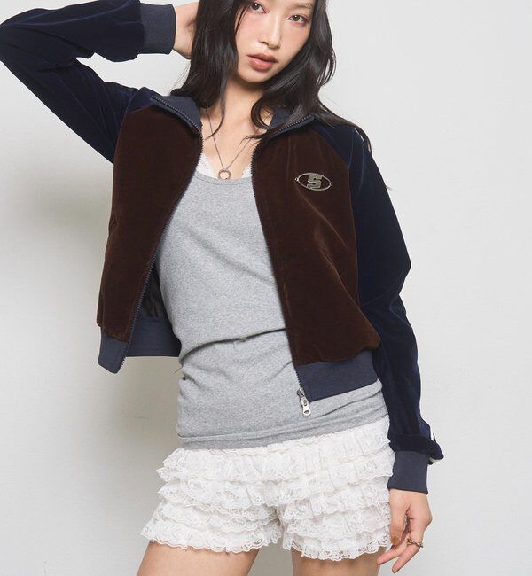  「【WEB限定】ベロアコンパクトトラックジャケット」|その他|