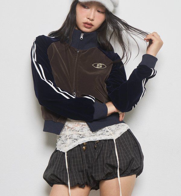  「【WEB限定】ベロアコンパクトトラックジャケット」|その他|