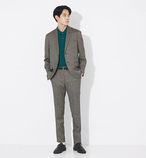 ABAHOUSE「【セットアップ対応/FLEX PANTS】オーロラ ツイード ストレッチ イージ」|その他|