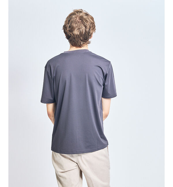 ABAHOUSE「【接触冷感/WEB限定】フリーザー VネックTシャツ /アイスピケ ストレッチ」|Tシャツ・カットソー|