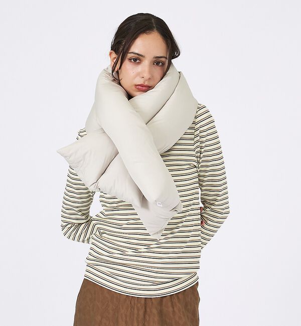 Rouge vif「【KWD/ケーダブルディー】ダウンスカーフ/DOWN SCARF/ダウン/防寒/」|マフラー|グレージュ