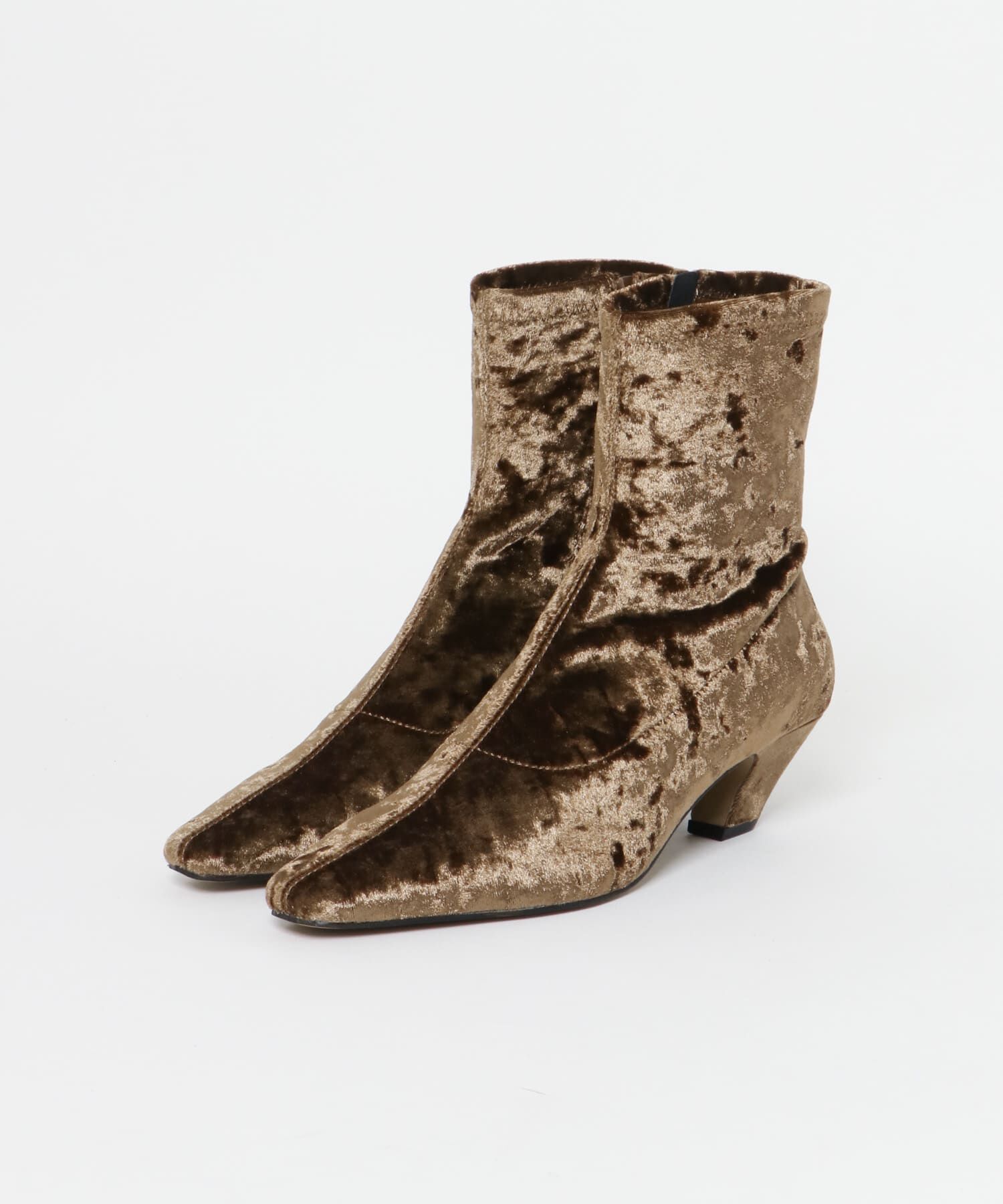 URBAN RESEARCH ROSSO「LE VERNIS　Velor stretch boots」|ショートブーツ|