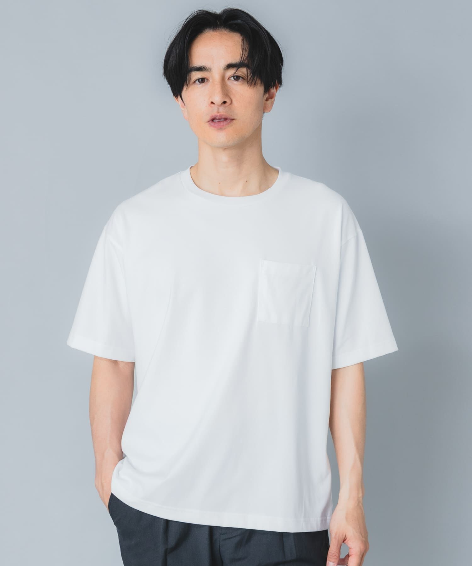 URBAN RESEARCH ROSSO「『接触冷感/吸水速乾/UVｶｯﾄ』ﾊｲｸｵﾘﾃｨﾘﾗｯｸｽﾌｨｯﾄTｼｬ  」|Tシャツ・カットソー|