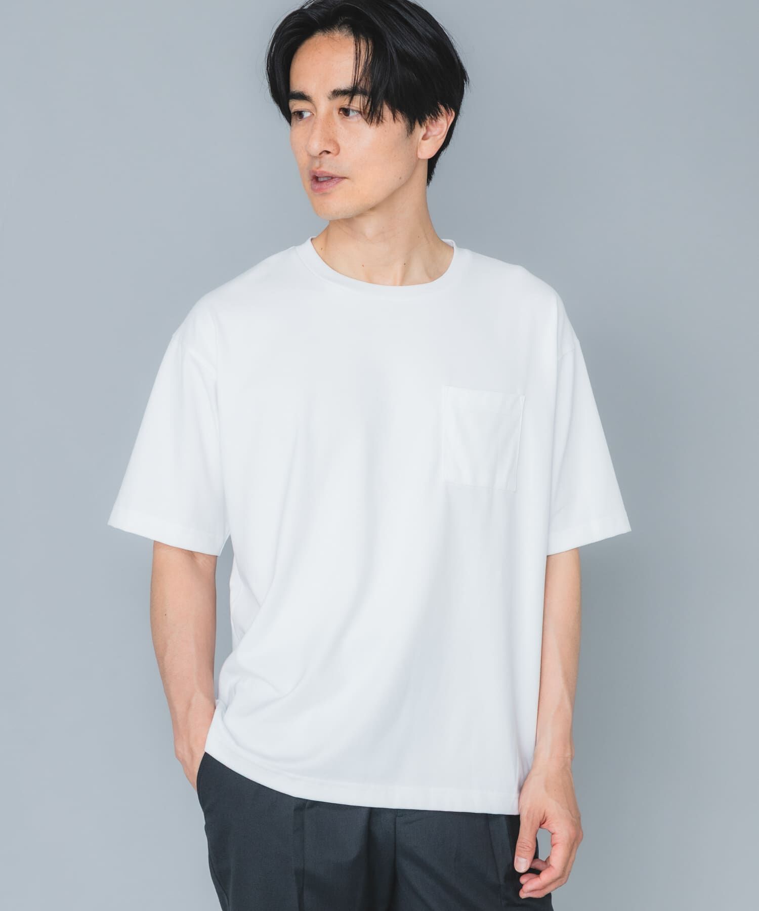 URBAN RESEARCH ROSSO「『接触冷感/吸水速乾/UVｶｯﾄ』ﾊｲｸｵﾘﾃｨﾘﾗｯｸｽﾌｨｯﾄTｼｬ  」|Tシャツ・カットソー|
