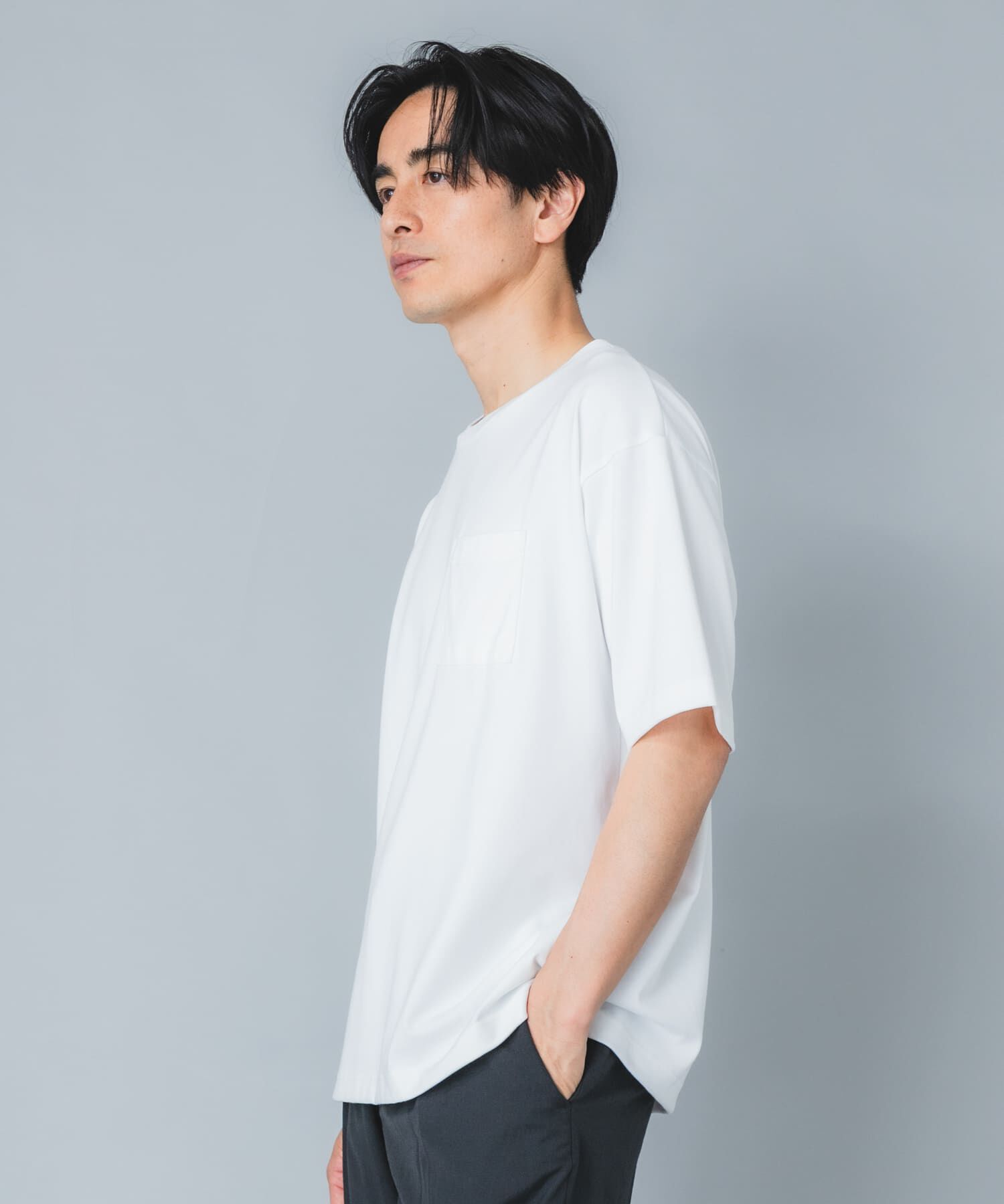URBAN RESEARCH ROSSO「『接触冷感/吸水速乾/UVｶｯﾄ』ﾊｲｸｵﾘﾃｨﾘﾗｯｸｽﾌｨｯﾄTｼｬ  」|Tシャツ・カットソー|