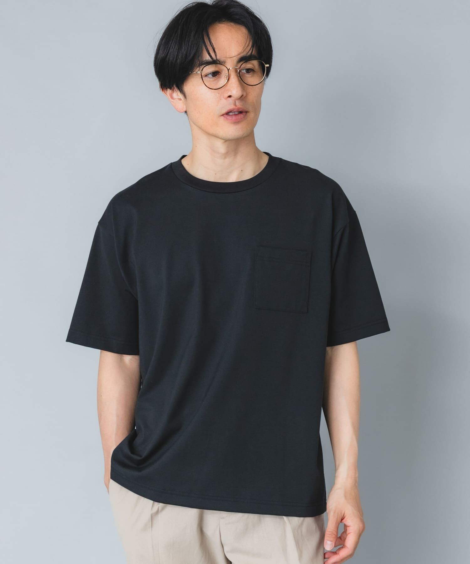 URBAN RESEARCH ROSSO「『接触冷感/吸水速乾/UVｶｯﾄ』ﾊｲｸｵﾘﾃｨﾘﾗｯｸｽﾌｨｯﾄTｼｬ  」|Tシャツ・カットソー|