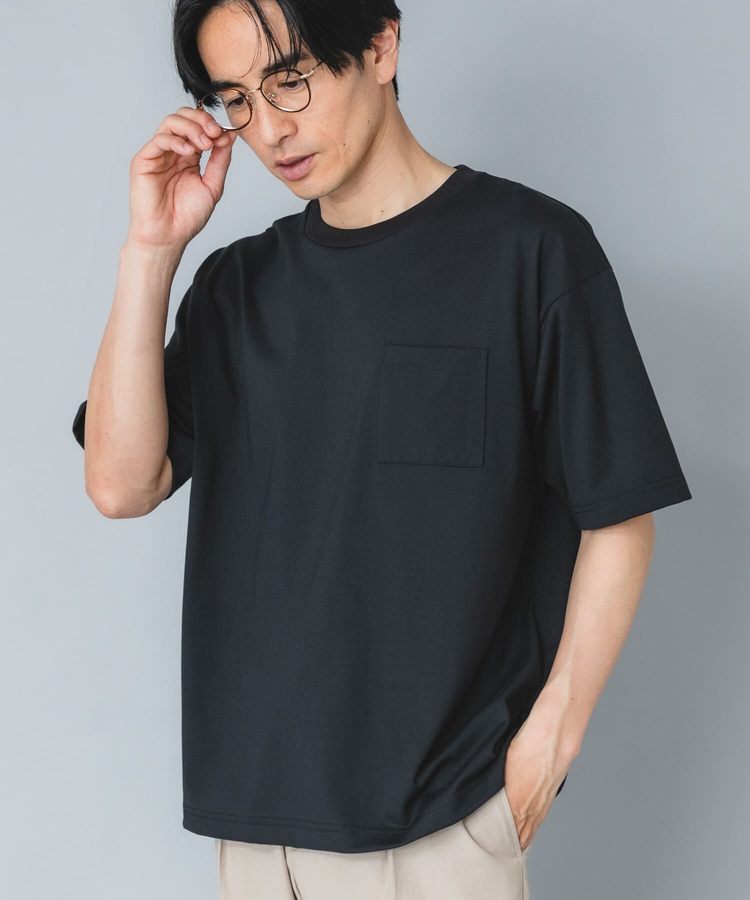 URBAN RESEARCH ROSSO「『接触冷感/吸水速乾/UVｶｯﾄ』ﾊｲｸｵﾘﾃｨﾘﾗｯｸｽﾌｨｯﾄTｼｬ  」|Tシャツ・カットソー|