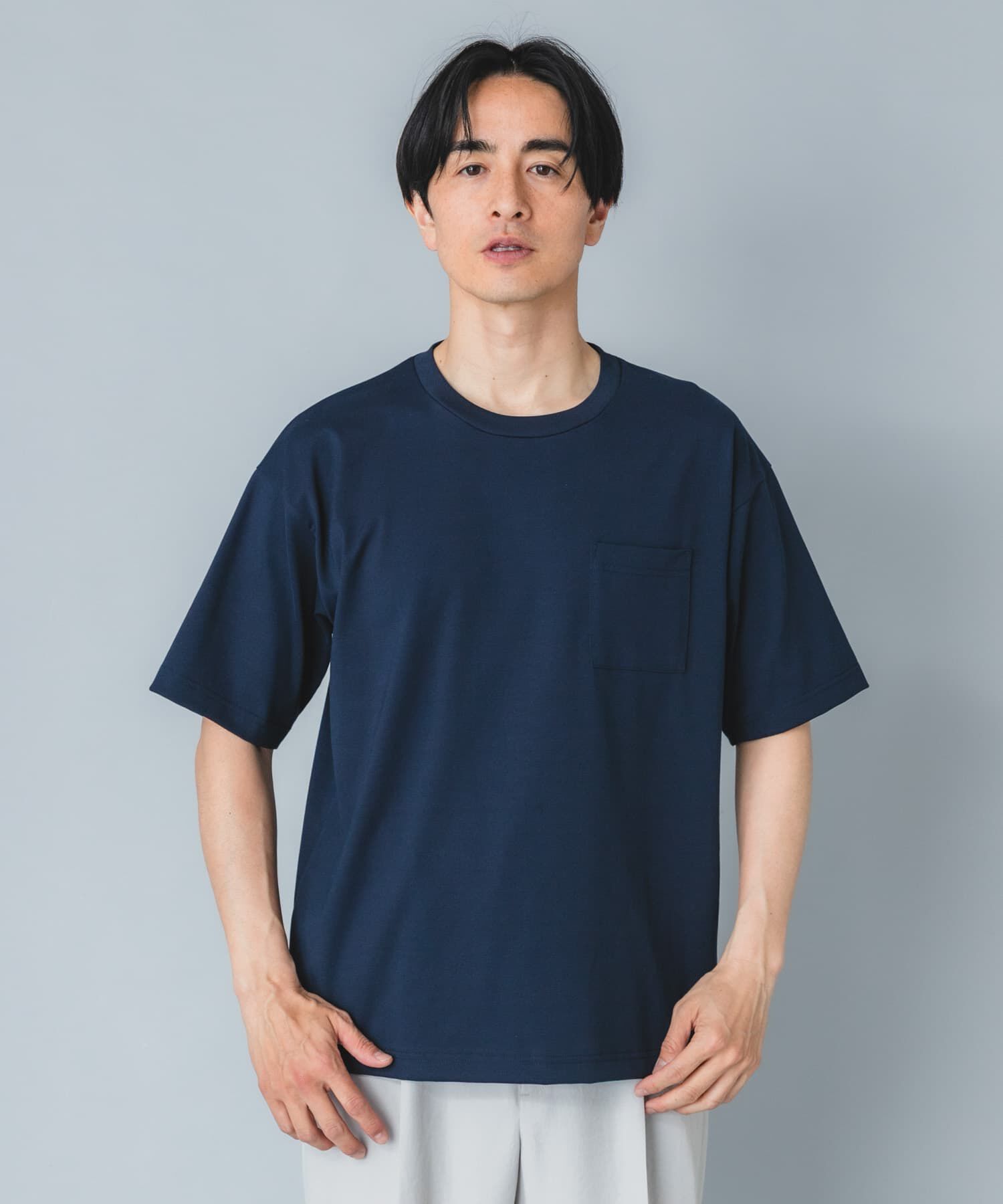 URBAN RESEARCH ROSSO「『接触冷感/吸水速乾/UVｶｯﾄ』ﾊｲｸｵﾘﾃｨﾘﾗｯｸｽﾌｨｯﾄTｼｬ  」|Tシャツ・カットソー|