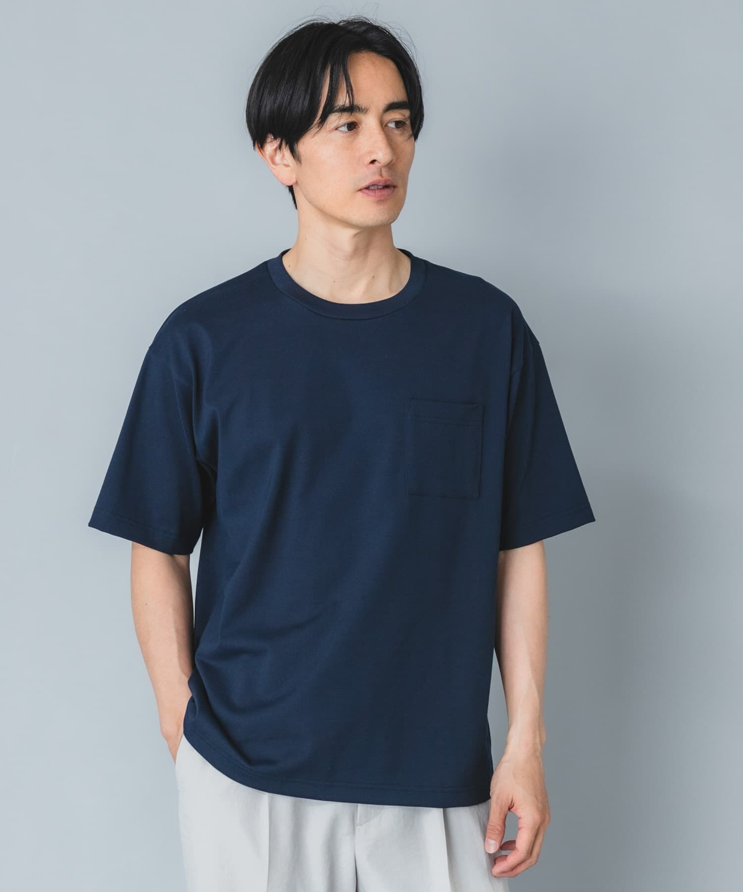 URBAN RESEARCH ROSSO「『接触冷感/吸水速乾/UVｶｯﾄ』ﾊｲｸｵﾘﾃｨﾘﾗｯｸｽﾌｨｯﾄTｼｬ  」|Tシャツ・カットソー|
