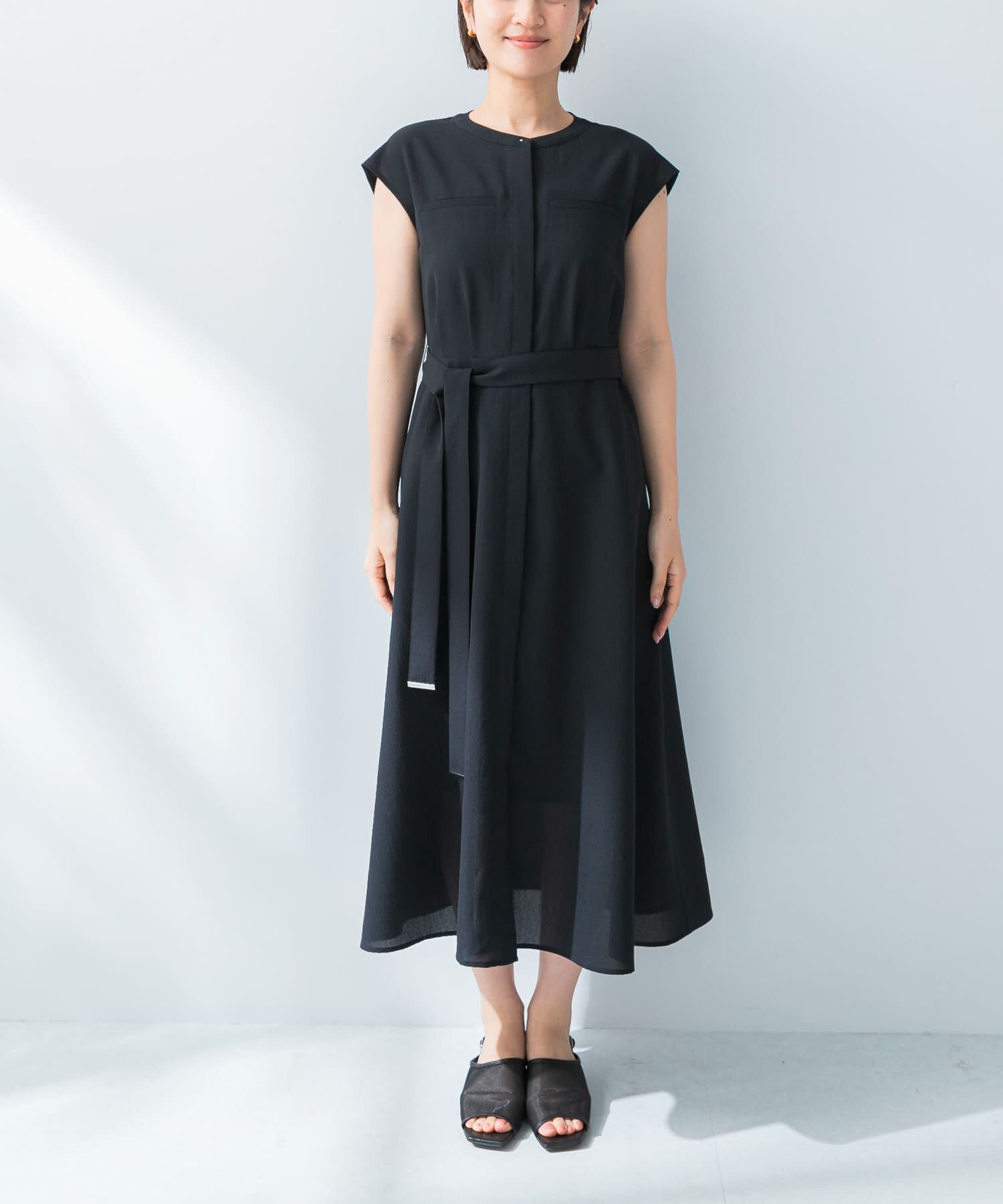 URBAN RESEARCH ROSSO「『UR TECH DRYLUXE』ポケットデザインワンピース」|ワンピース|