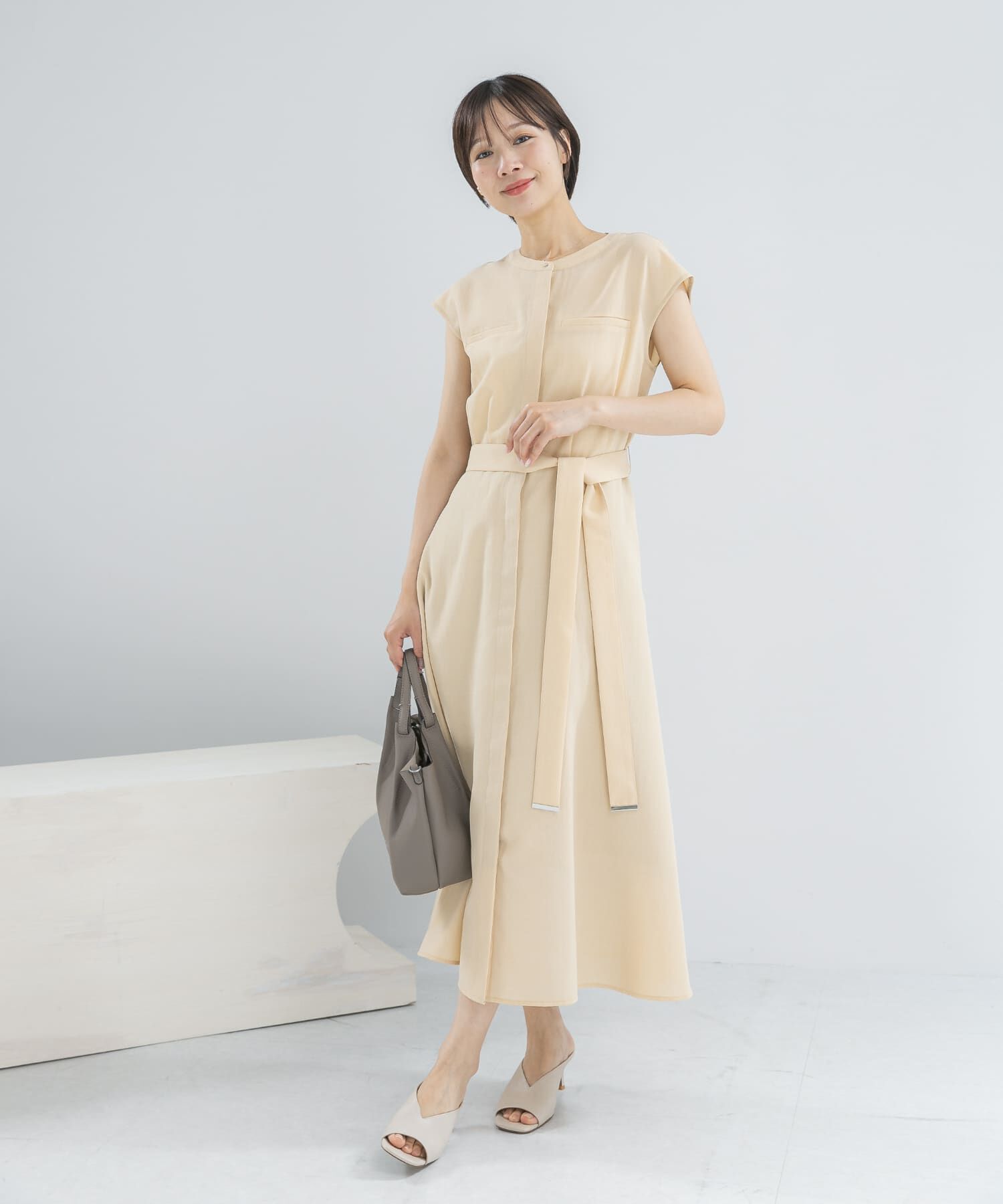 URBAN RESEARCH ROSSO「『UR TECH DRYLUXE』ポケットデザインワンピース」|ワンピース|