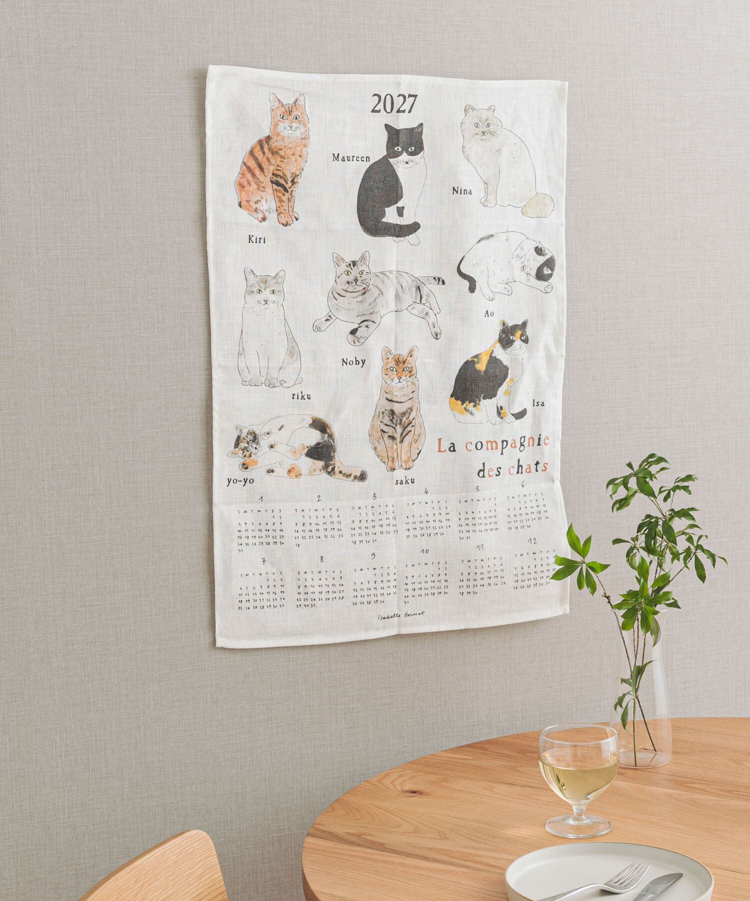 URBAN RESEARCH DOORS「fog linen work　2027 リネン カレンダー ねこの仲間たち」|その他|