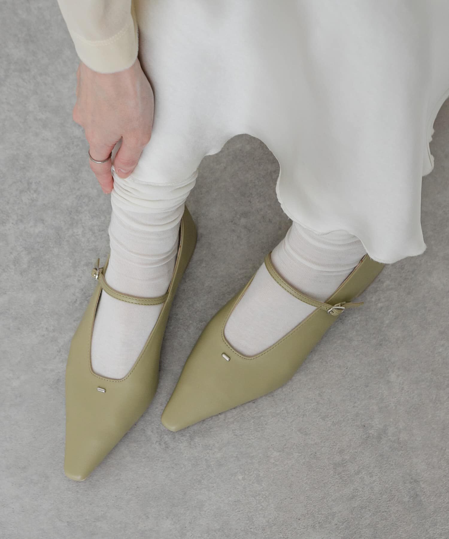 SENSE OF PLACE by URBAN RESEARCH「メタルポインテッドパンプス」|パンプス|ベージュ