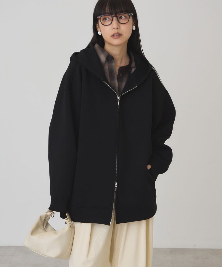 AMERICAN HOLIC「ポンチZIPパーカー」|スウェット・ジャージ|Black