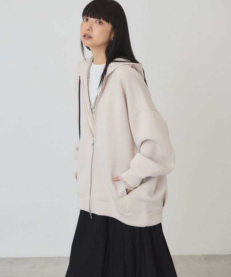 AMERICAN HOLIC「ポンチZIPパーカー」|スウェット・ジャージ|Gray Beige