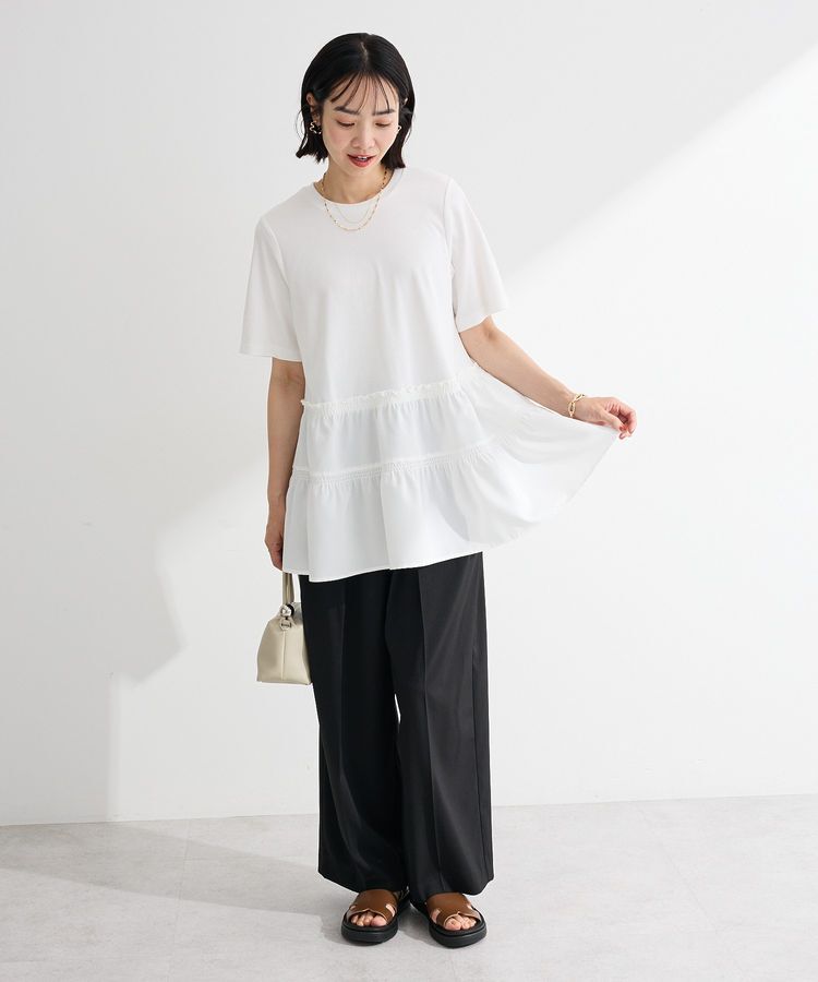 Green Parks「裾ドッキングプルオーバー」|Tシャツ・カットソー|