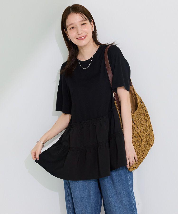 Green Parks「裾ドッキングプルオーバー」|Tシャツ・カットソー|