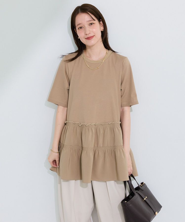 Green Parks「裾ドッキングプルオーバー」|Tシャツ・カットソー|