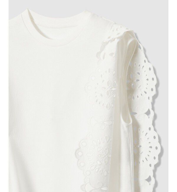 LOULOU WILLOUGHBY「スカラレーストリミングＴシャツ」|Tシャツ・カットソー|