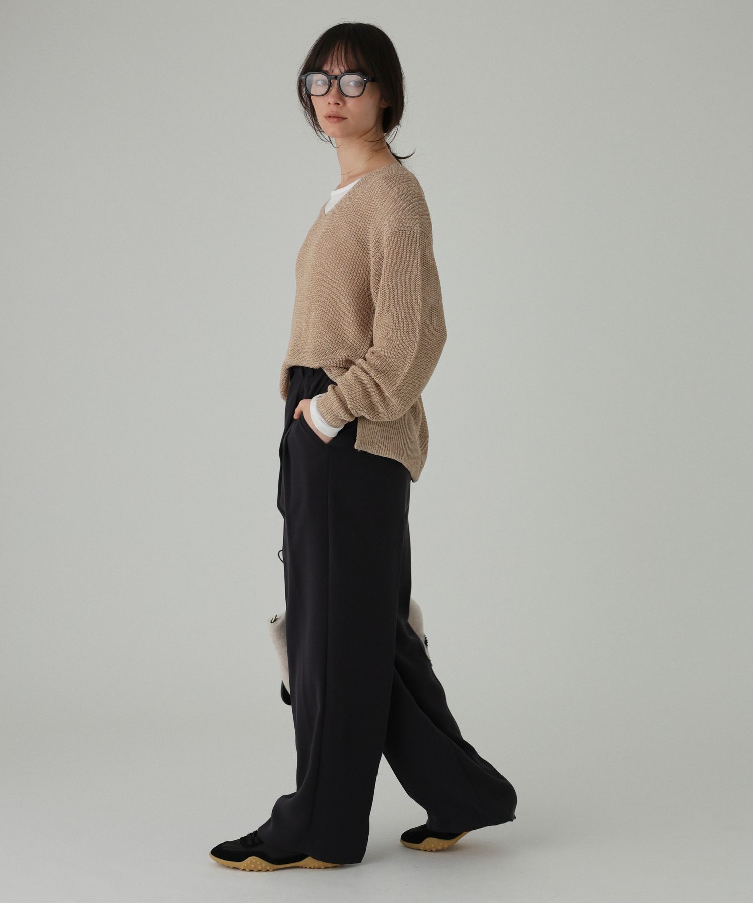  「【スタッフ企画】ジョーゼットアジャストパンツ」|スラックス|